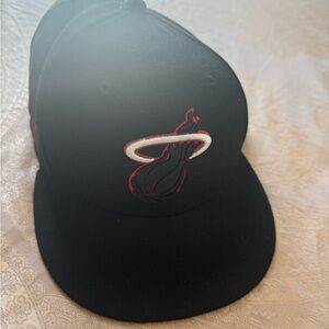 Black Miami Heat Cap